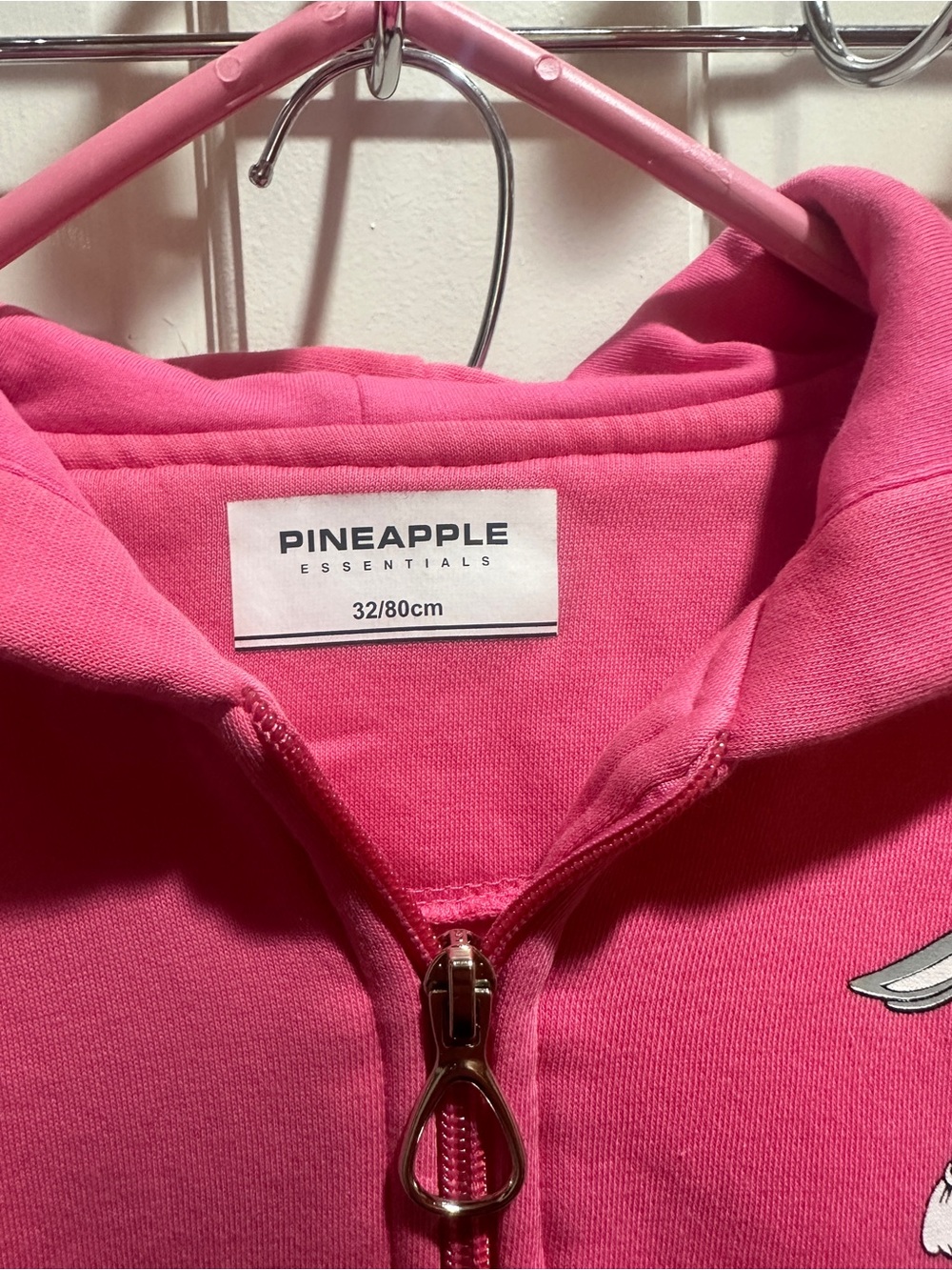 Pineapple Essentials Pink Zip-Up Hoodie and Sweatpants - Looney Tunes